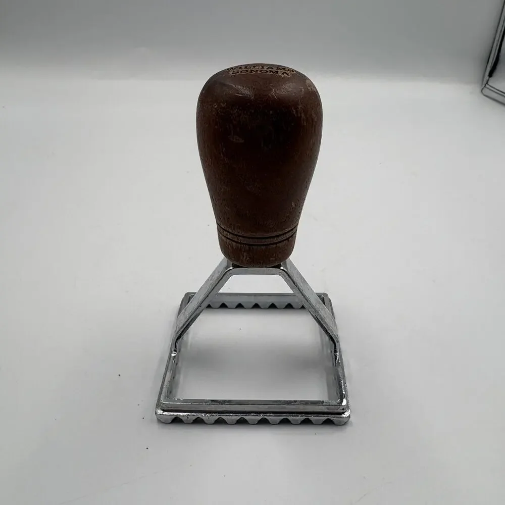 Williams Sonoma Square Ravioli Stamp Wooden Handle